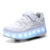 Flash shoes for children girls double roller skate sneakers for boys Invisible automatic roller shoes for pupils light shoes