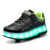 Flash shoes for children girls double roller skate sneakers for boys Invisible automatic roller shoes for pupils light shoes