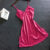 Women Nightdress V Neck Spaghetti Strap Backless Sleeping Sleeveless Lace Patchwork Women Night Robe Women
