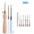 LMDZ 11Pcs Punch Needle Embroidery Kits Wooden Yarn Embroidery Pen Crochet Knitting DIY Craft Stitching Sewing Tools