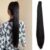 Clip in Ponytail Extension Wrap Around Long Straight Ponytail Natural Soft Synthetic Hairpiece for Women