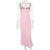 Autumn Winter Sexy Sleeveless Backless Floral Maxi Long Dresses Outfits for Women Lace Up Bandage Bodycon Party Club Dress Gift