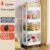 Mobile Bookshelf Trolley Household Kitchen Organizers And Storage Rack Home Bathroom Cart With Wheels Living Room Snacks Shelves