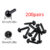 KRABALL 200 Pairs Plastic Eyes 3/4/5/6 mm Safety Eyes Needle Felting for Teddy Bears Dolls Animals Black Eyes Dolls Accessories