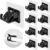 10pcs Curtain Rod Brackets No Drilling, Self Adhesive Curtain Rod Holder Hooks, Hangers for Bathroom Kitchen Home Bathroom