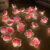 30LEDS Cherry Blossom Fairy String Lights Pink Landscape ligh Flower String Lamps For Outdoor festival Christmas Decorationts