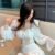 Casual T Shirts Solid Color Women’s Crop Top Ruffles Chiffon Blouse Autumn Outfit Long Sleeve Slim Fit