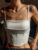 Spaghetti Strap Tank Top Sexy Backless Bandage Skinny Crop Tops 2023 Summer Elegant Lace Up Party Streetwear Women Camis