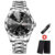 BINBOND Top Brand Luxury Man Wristwatch Waterproof Luminous Date Week Men Watches Stainless Steel Quartz Men’s Watch Male reloj