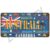 Country Flag Tin Sign Plaque France Spain Germany License Plate For Wall Home Restaurant Craft Bar Decor Metal Sign Mexico USA