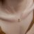 1PCS Simple Personality Geometric Lines Unknown Ring Interlocking Wedding Birthday Party Proposal Gift Collarbone Chain Necklace
