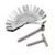 Motorcycle Engine Valve Screw Adjusting Spanner Tool Valve clearance adjustment tools + Feeler gauge 0.005 – 0.020 inch