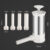 Stainless Steel Sausage Meat Stuffer Horizontal Sausage Maker Homemade Kitchen Meat Sausage Maker Tool Sausage Filler