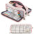 Kawaii Pencil Case Large Space Storage 3 Compartment Pouch Double Side Opened Student Stationery Desk Organizer School Supplies