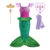 Disney Princess Mermaid Ariel Costume For Girls Kids Cosplay Children Carnival Birthday Party Prom Clothes Summer Dress Vestido