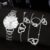 6Pcs Ladies Fashion Simple Designer Star Butterfly Rhinestone Steel Band Quartz Watch Luxury Pearl Rhinestone Love Jewelry Set