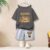 Summer Baby Boy Girls Clothes Set Children Cartoon Bear Printed T-shirts and Shorts 2pcs Suit Kid Fashion Top Bottom Tracksuits