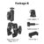 TELESIN Aluminum Super Clamp with Double 360?? Ball Head Magic Arm For GoPro Insta360 DJI OSMO Aciton Mobile Phone Action Camera