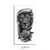 Waterproof Temporary Tattoos for Men Women Animal Lion Tiger Bear Tattoo Stickers Wolf Crown Body Art Arm Fake Tatoo