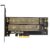 JEYI Dual M.2 PCIE 4.0 Adapter for NVMe / NGFF SSD, NVME (M Key) and SATA (B Key) SSD to PCIe X4 X8 X16 Slot for Desktop PC SK6