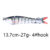 HENGJIA 13.7cm 10cm 8cm Sinking Wobblers Fishing Lures Multi Jointed Swimbait Hard Bait Fishing Tackle For Bass Isca Crankbait