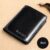 Men’s Wallets RFID Blocking Genuine Leather Trifold Business Short Purse Wallet for Men with ID Window and Credit Card Holder