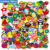 Lots of Random Style Shoe Charms for Sandals, 10/30/50/100Pcs Assorted Varieties PVC Shoe Decorations Accessories