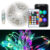 1pcs APP Symphony RGB 10M LED Strip Light USB Remote Control For Christmas Light String Car Interior Decoration Atmosphere Light