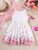 Kids Girl Summer New Sling Dress Flower Print Suspenders Dresses Daily Comfortable Casual Clothing for Children Girl 4-7 Years