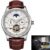 LIGE Men Watches Automatic Mechanical Watch Tourbillon Clock Genuine Leather Waterproof Watch Men Military Wristwatch Man