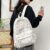 Korean Version Nylon Floral Backpack School Flower Fashion Backpack Junior High School Backpack Travel Bag