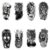 Waterproof Temporary Tattoo Sticker Black Forest Lion Tiger Flash Fake Tattoo Women Wolf Crown Body Art Arm Men,Cool Sexy Decals