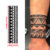 1Sheet Fashion Black White Arm Ring Geometry Temporary Tattoo Waterproof Men Women Half Personality Thigh Stickers