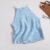 Summer Women Sexy Halter Top Off Shoulder Lace Up Outer Wear Crop Top Ins Backless Underwear Hollow Out Holiday Knit Tank Top