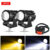 Motorcycle LED Headlight Dual Color Led Spotlights Projector Lens Moped Work Light Auxiliary Fog Lamp Accessories For Trucks