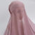 Instant Underscarf Plain Chiffon Hijab With Inner Jersey Moadal Caps Long Scarf Matching Undercap Set
