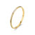 Stainless Steel Plated Paved Tiny Zircon Stackable Ring Golden Color Thin Ring Jewelry