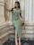Maxi Dress Women Summer New Sexy Split Solid Sleeveless Backless Slim Dress Female Fashion Off Shoulder Club Elegant Party Dress