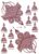Disposable Flower Tattoo Stickers for Women Brown Henna Tattoo for Hand Maroon Tattoo for Wedding Ramadan Festival Fake Tatoo