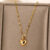 Stainless Steel Love Heart Necklace For Women 2023 New Trendy Lip Chain Simple Pendant Necklace Jewelry free shipping