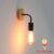 Wood Wall Lamp Vintage Sconce Wall Lights Fixture E27 Bedside Retro Vintage Lamp Industrial Decor Dining Room Bedroom Light