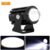 Universal Motorcycle LED Headlight Projector Lens Dual Color ATV Scooter Driving Lamp Fog Light Auxiliary Spotlight Lamp