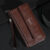 Men’s PU Zipper Handbag Large Capacity Long Wallet Clutch Bag Phone Bag Multi Card Card Holder Coin Purse Wallet Double Layer