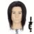 100% Human Hair Mannequin Head Men’s 8″ Hairdresser Practice Beauty Styling Training Mannequin Head With Clamp Stand (Natural Bl