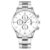 Men’s Fashion Sports Watches for Men Business Stainless Steel Quartz Wristwatch Calendar Man Casual Leather Luminous Clock Watch