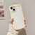 Cute Transparent Curly Wave Case for iPhone 11 12 13 14 Pro Max 7 8 Plus X XR XS SE 2020 2022 Shockproof Bumper Cover Aesthetic