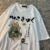 Original Japanese Retro Fun Cartoon Print Pure Cotton Short Sleeved T-shirt For Women And men’s Trendy Loose Round Neck Tee