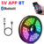 USB Led Strip Light RGB LED Lights DC5V Bluetooth Flexible Ribbon Diode Tape Phone APP Control TV Backlights Room Decoration
