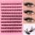 Lash Clusters 120pcs Cluster Lashes 8-16mm Wispy Individual Lashes Extensions Natural Look Lashes D Curl Fluffy Cluster Lashes