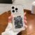 Transparent Card Slot Bag Holder Case For iPhone 15 14 13 12 11 Pro Max X XS XR 7 8 Plus Clear Wallet Silicone Shockproof Cover